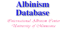 Albiniam Database, University of Minnesota